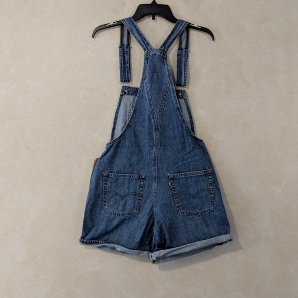 LEVI'S Vintage Denim Shortalls Short Overalls - Picture 6 of 6
